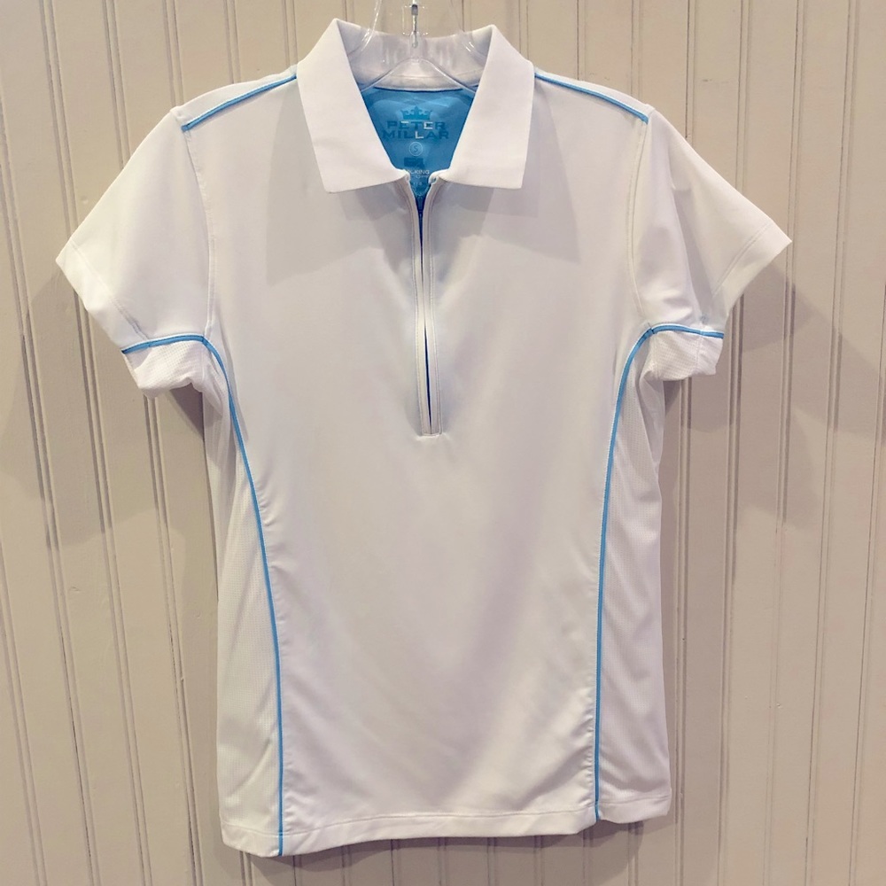 Peter Millar Collared Short Sleeve Shirt, Size S